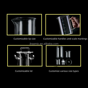 कारखाने ने क्वार्ट्ज ग्लास बेकर्स के साथ उच्च तापमान प्रतिरोध और संक्षारण प्रतिरोध बनाया - Product Image 4