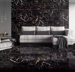 กระเบื้องพอร์โทโรสีดำเคลือบเงาขนาด600x1200มม. พื้นพอร์ซเลนขัดเงา - Product Image 6