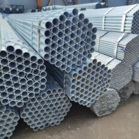 Tube en acier rond galvanisé à chaud, revêtu de zinc antirouille, pour la construction, les clôtures, les serres et les projets d'ingénierie