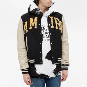 Vestes de baseball en toile tendance et très vendues, de haute qualité, logo universitaire personnalisé sur le devant, unisexe, hiver - Product Image 1