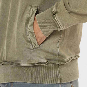Sudadera con capucha vintage con bolsillo y lavado ácido para hombre 2024 - Product Image 5