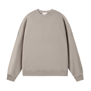 Sweat-shirt en molleton surdimensionné personnalisé avec logo en gros, sweat-shirt unisexe décontracté en molleton doux, vêtements de rue personnalisables, uni - Product Image 1