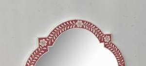 Espejo de pared con incrustaciones de resina hecho a mano de lujo, pieza de diseñador elegante para decoración de hogar y oficina - Product Image 6