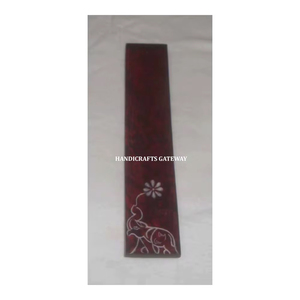 Unique Customized Natural Soapstone Rectangular Shape Simple Elephant Design For Gorgeous Handmade Worship <b>Incense</b> <b>Stick</b> <b>Holder</b> - Product Image 1