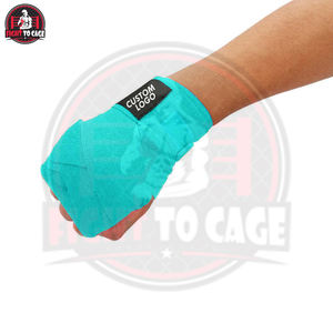 ผ้าพันมือสำหรับชกมวย ทำจากผ้าฝ้าย ระบายอากาศได้ดี ทนทาน ปรับขนาดได้ หลายสี  รับสกรีนโลโก้และสีตามสั่ง อุปกรณ์ฝึกซ้อมสำหรับทุกเพศ - Product Image 3