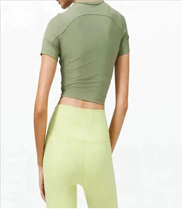 Top Deportivo Corto de Verano Personalizado, de Alta Sujeción, Suave, Transpirable, para Gimnasio, Fitness, Yoga, Sexy, Rosa, para Mujer, 100% Orgánico - Product Image 2