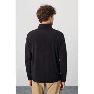 Sweat-shirt en polaire à col haut pour homme River Black, 100% polyester, style 88310 - Product Image 1