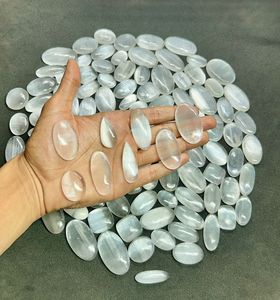 Selenita Mezcla de piedras preciosas sueltas Forma y tamaño Cabujón de selenita de calidad premium Suministro a granel de piedra de selenita para joyería - Product Image 2