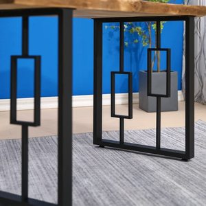 Pieds de table en métal géométrique moderne, cadre en acier robuste pour table à manger, bureau, table basse, mobilier industriel, lot de 4 - Product Image 2