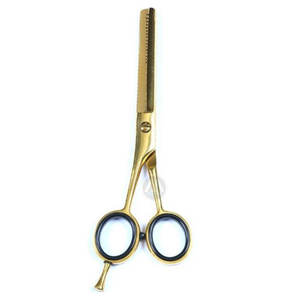 Ciseaux à effiler les cheveux, revêtement arc-en-ciel, acier inoxydable, ciseaux de salon, outil professionnel par MAQNSCO - Product Image 3