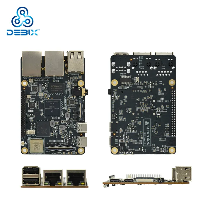 Debix Imx 6ull Cortex-A7 Dual Channel Industriële Embedded Arm Computer Moederbord Oem Pc Mini Moederbord