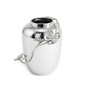 Florero de Metal de diseño contemporáneo con diseño de hojas para Decoración de mesa interior Venta caliente de la India para hoteles y bares - Product Image 5