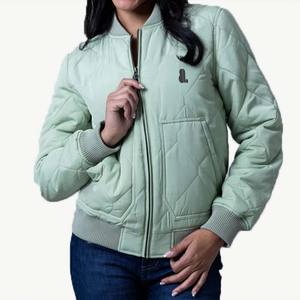 New Factory Direct Supplier Women Winter Bomber Jackets Knitted Breathable <b>Eco</b> Friendly Windproof High Quality Custom - Product Image 1