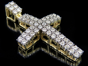 Nueva llegada S925 plata esterlina Moissanite diamante Cruz colgante para hombres y mujeres Hip Hop estilo cristiano Cruz collar - Product Image 6