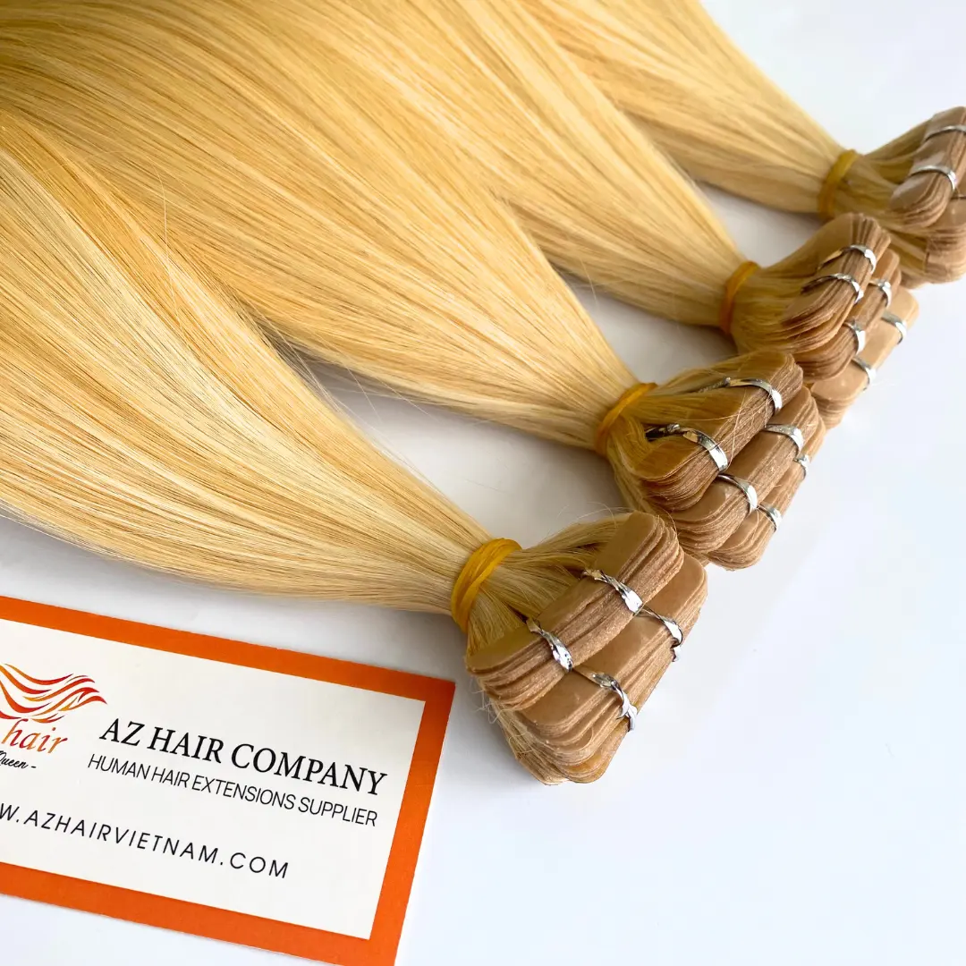 Hair Color Highlight Tape In HOT Hair Extensions Smooth NO SYNTHETIC 100% Raw Virgin Human Hair