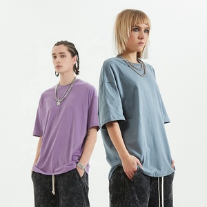 Camiseta con hombros caídos para hombre, Camiseta 100% de algodón de alta calidad con logotipo personalizado, Camiseta extragrande de talla grande para hombre - Product Image 2