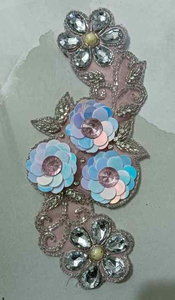 Patchs perlés à la main brodés de paillettes Accessoires vestimentaires décoratifs pour l'exportation - Product Image 4