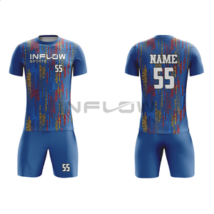 Maillot de football rétro respirant à séchage rapide, uniforme d'équipe, vêtements de sport pour adultes et jeunes, vêtements de football personnalisés imprimés - Product Image 1