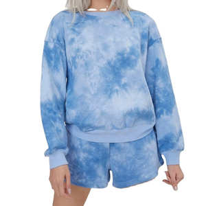 Wholesale Custom Winter Front Washed 350 Gsm Round Neck Women Sweatshirts - Product Image 1