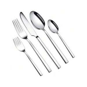 Ensemble de couverts en acier inoxydable haut de gamme avec une finition satinée brossée de qualité supérieure et une durabilité robuste pour des repas élégants - Product Image 3