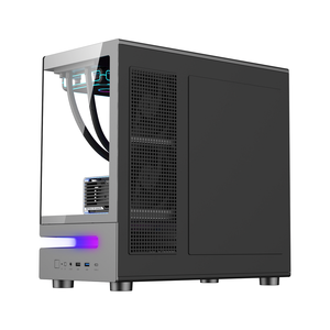 Boîtier PC MicroATX Gaming Ruix Galaxy SE 2026 Nouveau Design, Boîtier d'ordinateur de bureau type aquarium avec panneaux en verre trempé et bandes <span class=keywords><strong>LED</strong></span> ARGB - Product Image 4