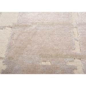 Alfombra Rectangular de Lana y Seda de Bambú Tejida a Mano, Color Beige Marrón, 10 mm de Grosor, Diseño Abstracto para Dormitorio, Modelo AIWB-3034 - Product Image 3