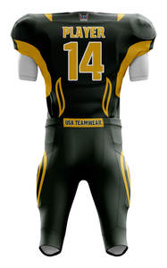 Uniforme de football américain pour hommes en Spandex/Coton, personnalisé, imprimé, grande taille, chemise et pantalon, respirant, antibactérien, anti-UV - Product Image 5