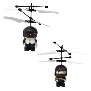 Mini Electric Ninja Drone Helicopter and Fighter Beginner Level Remote <b>Control</b> USB Battery Radio Frequency <b>RC</b> Features - Product Image 2