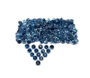 Natural London <b>Blue</b> <b>Topaz</b> 1.50*5 MM Round Cut Faceted IGI Certified Loose Gemstone Lot for Jewelry Making - Product Image 4