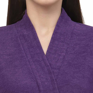 Wholesale Customized Women's 100% Silk Velour Robes Breathable <b>Knee</b>-Length Thermal Bathrobe Sleepwear Plus Size High Quality - Product Image 4