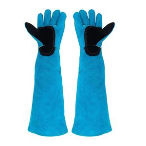 Guantes DE SEGURIDAD DE CUERO PU para control de animales, cierre extraíble impermeable, Color personalizable/tamaño, estilo de uniforme de Hospital para entrenamiento - Product Image 1