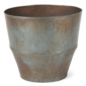 SilkenRoot Luxe Metal Planter in Smooth Satin Brass Appearance for Home Garden Antique Metal Flower Pot for Decorative Use - Product Image 1