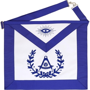 Delantal Masónico Personalizado de Piel de Oveja Bordado a Mano para Logias - Product Image 4