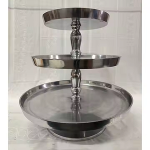 แท่นวางเค้กทรงสี่เหลี่ยมผืนผ้าทำจากโลหะคุณภาพสูงสินค้าส่งออกในราคาสมเหตุสมผล - Product Image 1