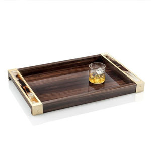 Plateau en corne en bois unique pour arrangement alimentaire décoratif, parfait pour les fêtes haut de gamme, les mariages et la décoration intérieure élégante - Product Image 4
