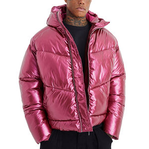 Veste bomber pour homme à col montant imperméable de haute qualité en gros écologique pour l'extérieur en hiver - Product Image 1