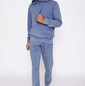 Meilleure vente : Survêtement décontracté pour homme, style tendance, lavage à l'acide, 100% coton, à capuche, imprimé, saison hivernale, survêtement lavé à l'acide en vente - Product Image 1