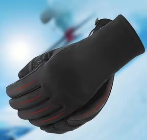 Gants de neige d'hiver pour hommes de haute qualité Gants de ski coupe-vent et imperméables en cuir de meilleur prix chauds et confortables - Product Image 6
