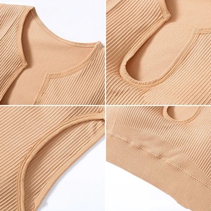 Yoga Shorts Seamless Sports Set Women's 2PCS Yoga Suit Fitness Bra with Cycling Shorts Gym Elastic Workout Outfit Activewear - Product Image 3