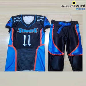 Qualité supérieure, prix compétitif, répondant aux demandes des clients, nouveau design, coupe parfaite, prix élevé, respirant, imprimé, uniforme de football américain court - Product Image 2