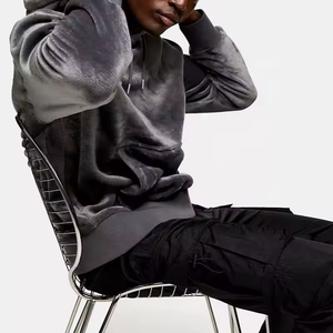 Pull à capuche uni imprimé par transfert thermique personnalisé en usine pull vierge - Product Image 2