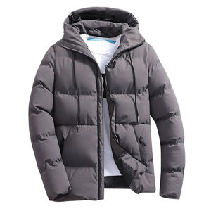 Veste d'hiver matelassée coupe-vent de haute qualité, chaude, unisexe, rembourrée, à capuche, fabrication de vestes matelassées en duvet pour hommes - Product Image 1