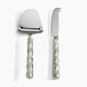 Ensemble d'outils de coupe de fromage en acier inoxydable avec poignée en forme de feuille de laiton, parfait pour mariage et ustensiles de cuisine - Product Image 5
