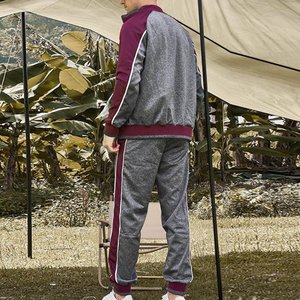 <b>Mens</b> 2 Piece Outfit Plain Tracksuit Set Zip Up Hoodies Sweatshirt <b>Lounge</b> <b>Pants</b> with Pockets Casual - Product Image 3