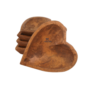 Bougies de bol de pâte en bois Table de ferme pièce maîtresse bol de bougie de bateau de soja non parfumé pour le prix de gros - Product Image 5