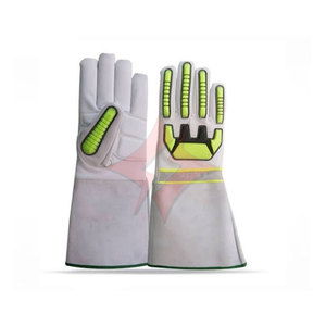 Gants de sécurité pour mécaniciens en cuir léger haute performance, sangle unique, conception de préhension flexible, options personnalisables, confortables - Product Image 1