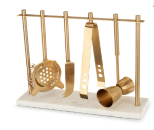 Ensemble d'outils de barre en acier inoxydable faits à la main modernes et écologiques avec poignées faites à la main et cintre usine indienne - Product Image 4