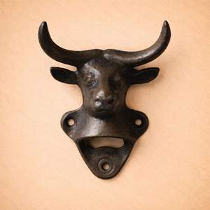 Décapsuleur mural en fonte tête de lion, design animal vintage, robuste, pour un retrait facile des bouchons, décoration rustique pour bar à domicile - Product Image 3