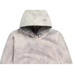 Sweat-shirts pour hommes en molleton délavé à l'acide, impression numérique, respirants, séchage rapide, logo personnalisé, style décontracté - Product Image 6