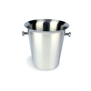 Xô Đá Bằng Thép Không Gỉ Xô Đựng Rượu Làm Lạnh Rượu Sâm Banh Có Giá Đỡ Nhỏ - Product Image 3